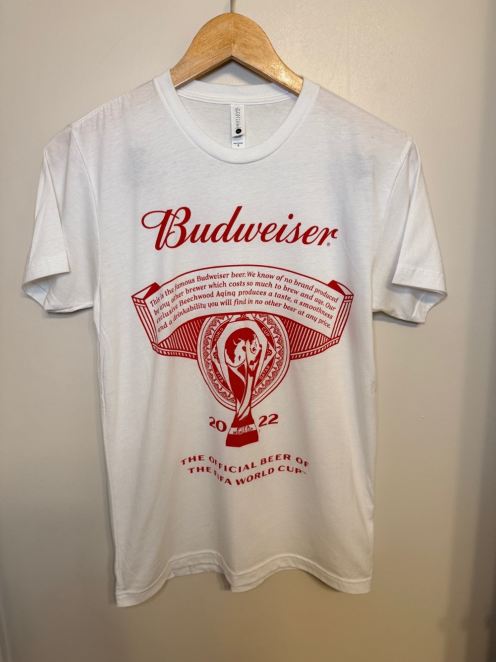 Next Level Apparel White & Red Budweiser Graphic Tee - Men
